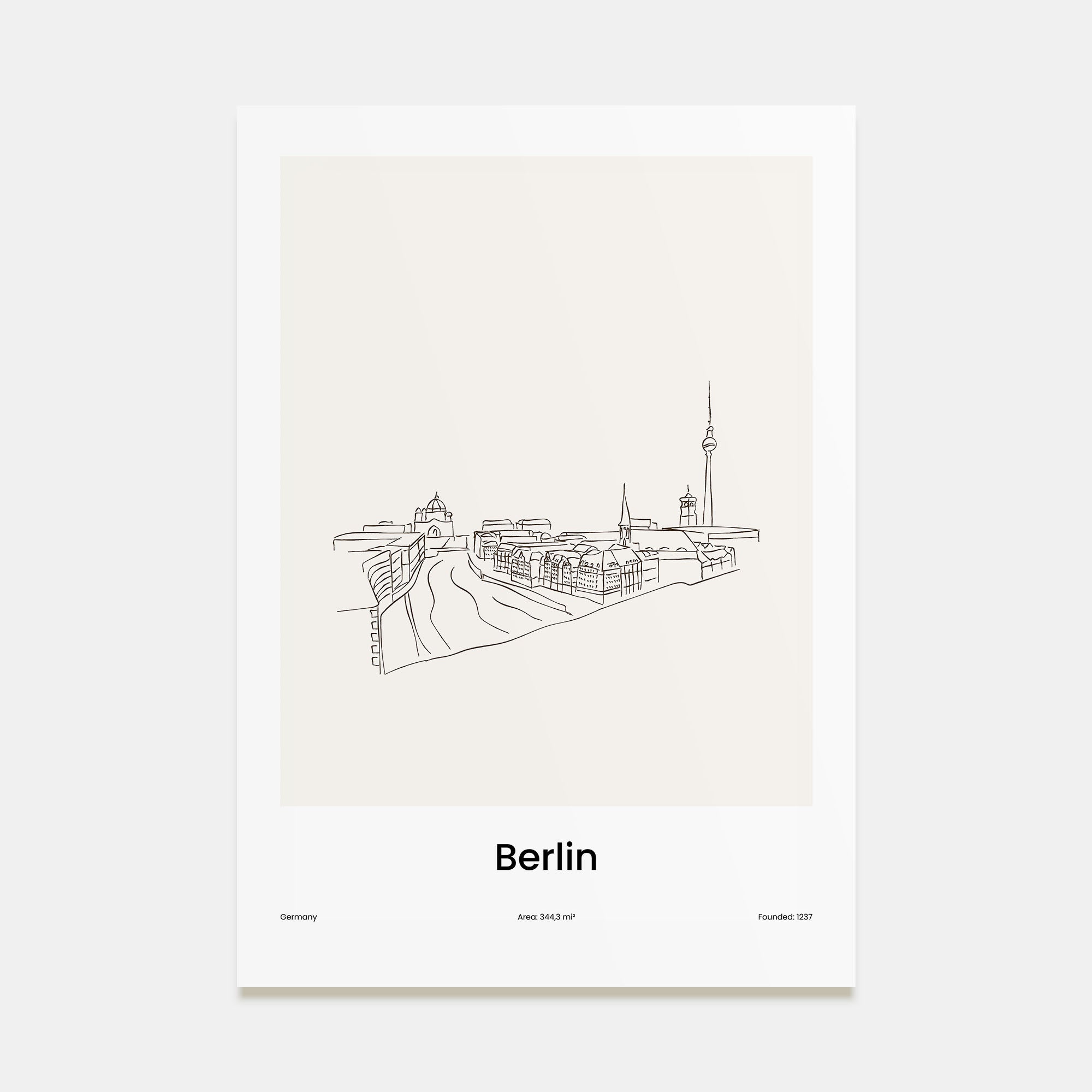 Berlin Drawn No 3 Poster