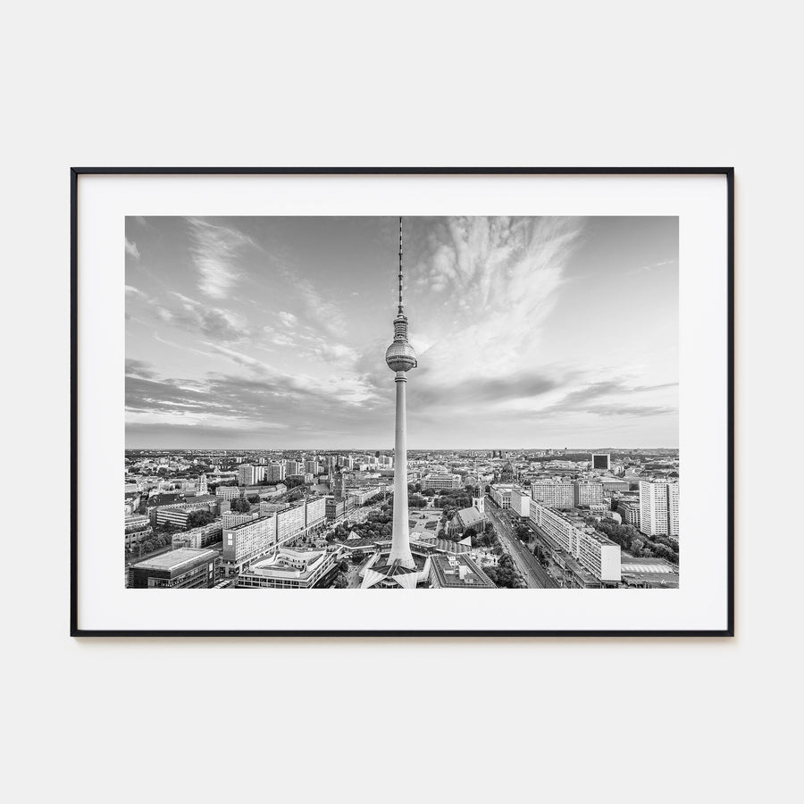 Berlin Landscape B&W Poster