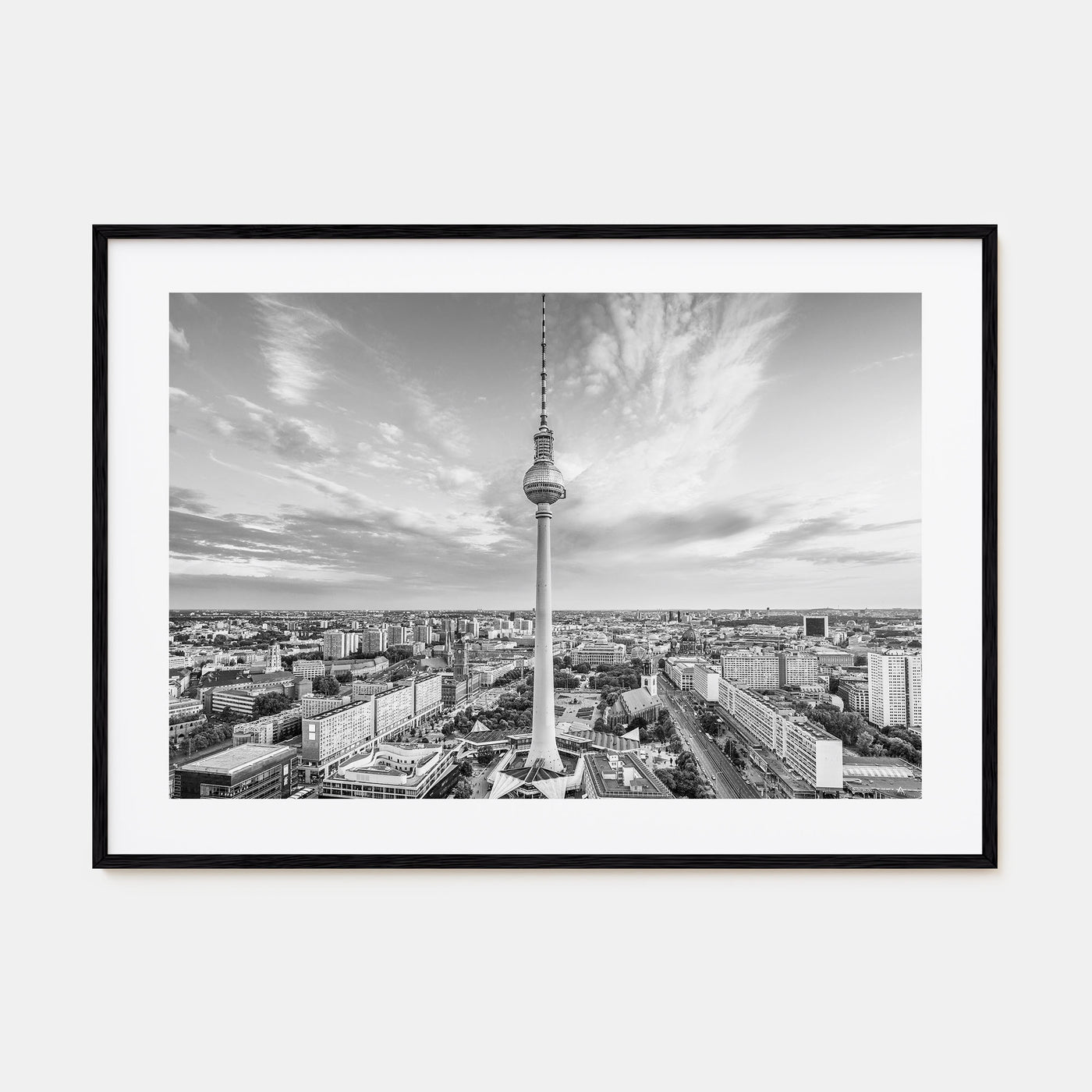 Berlin Landscape B&W Poster