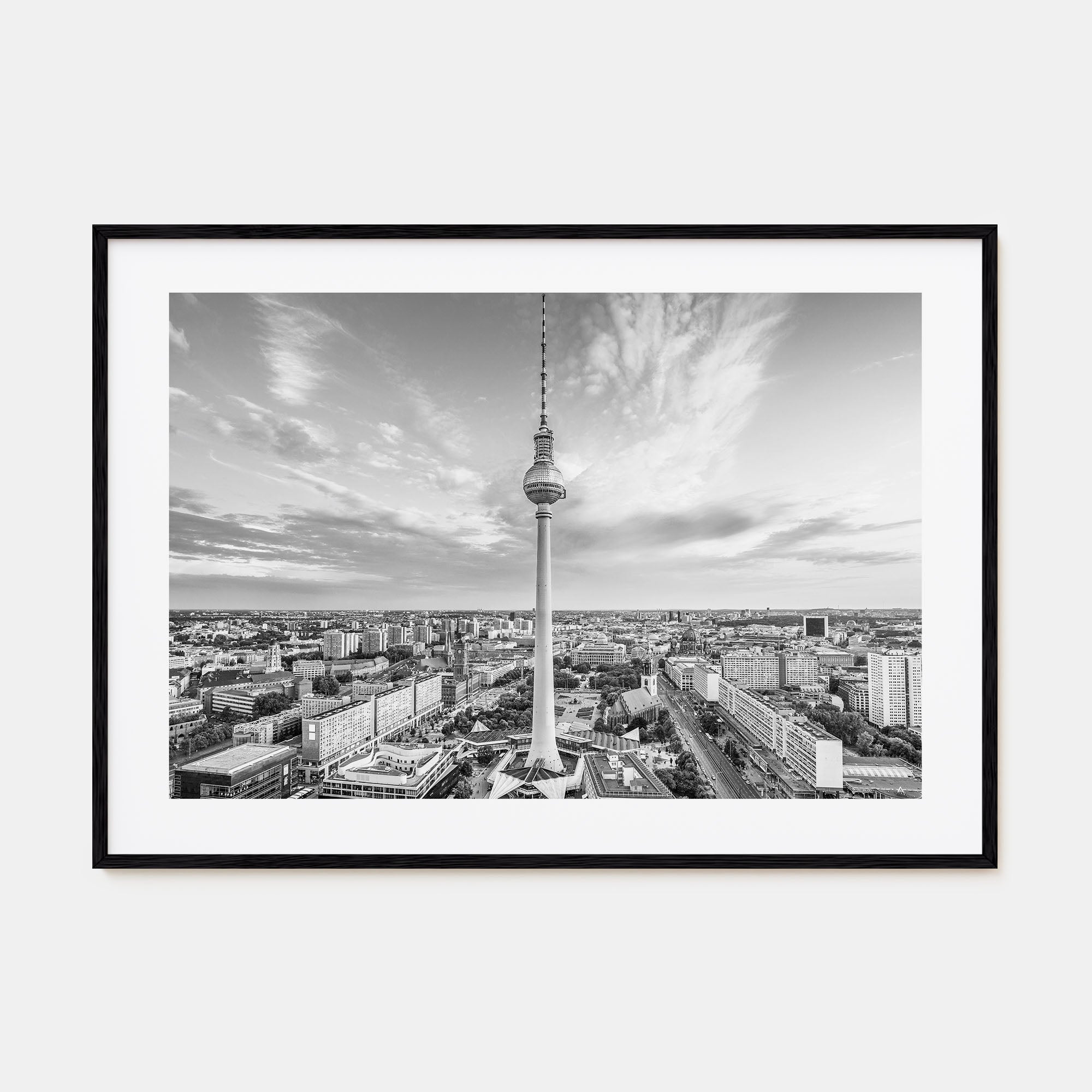 Berlin Landscape B&W Poster