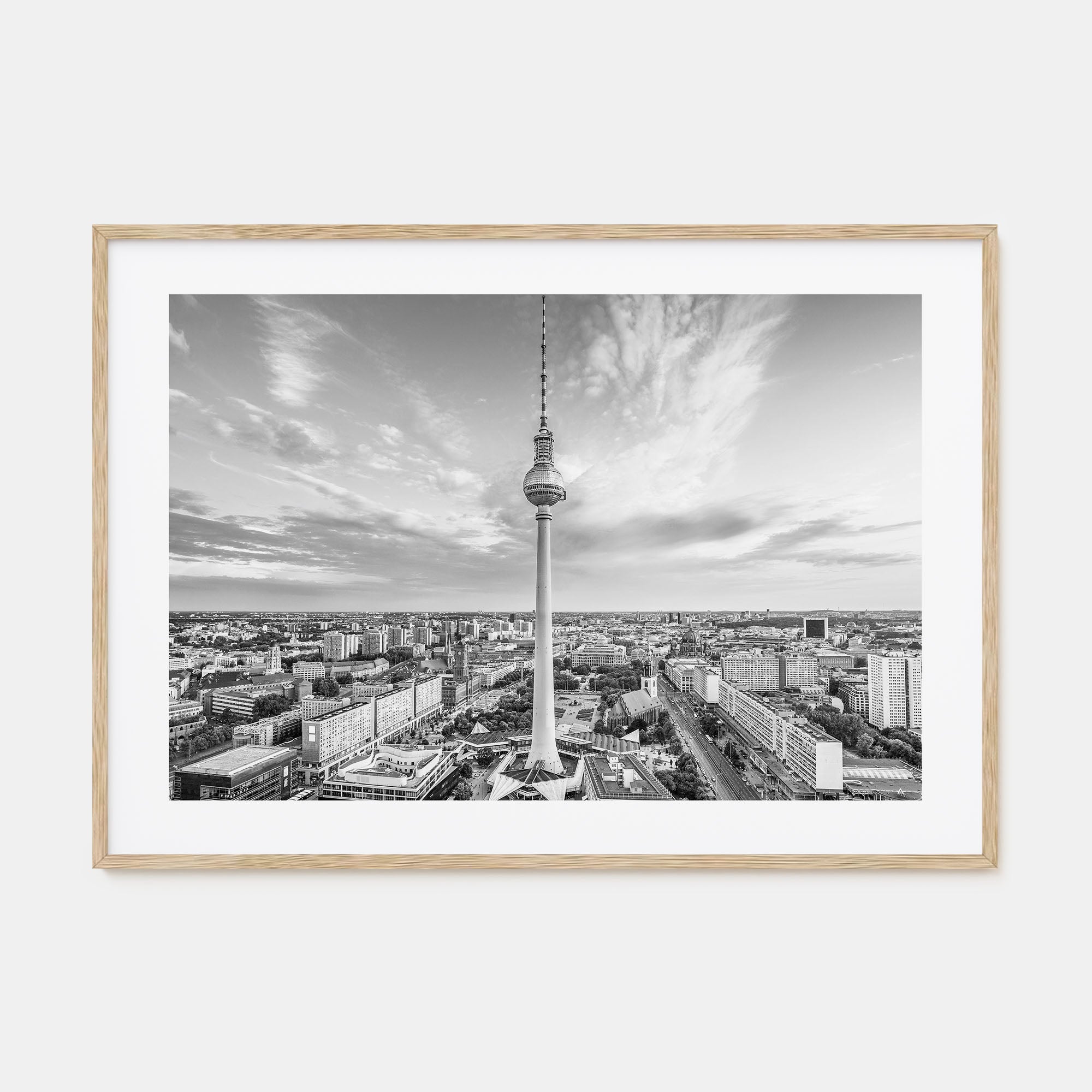 Berlin Landscape B&W Poster