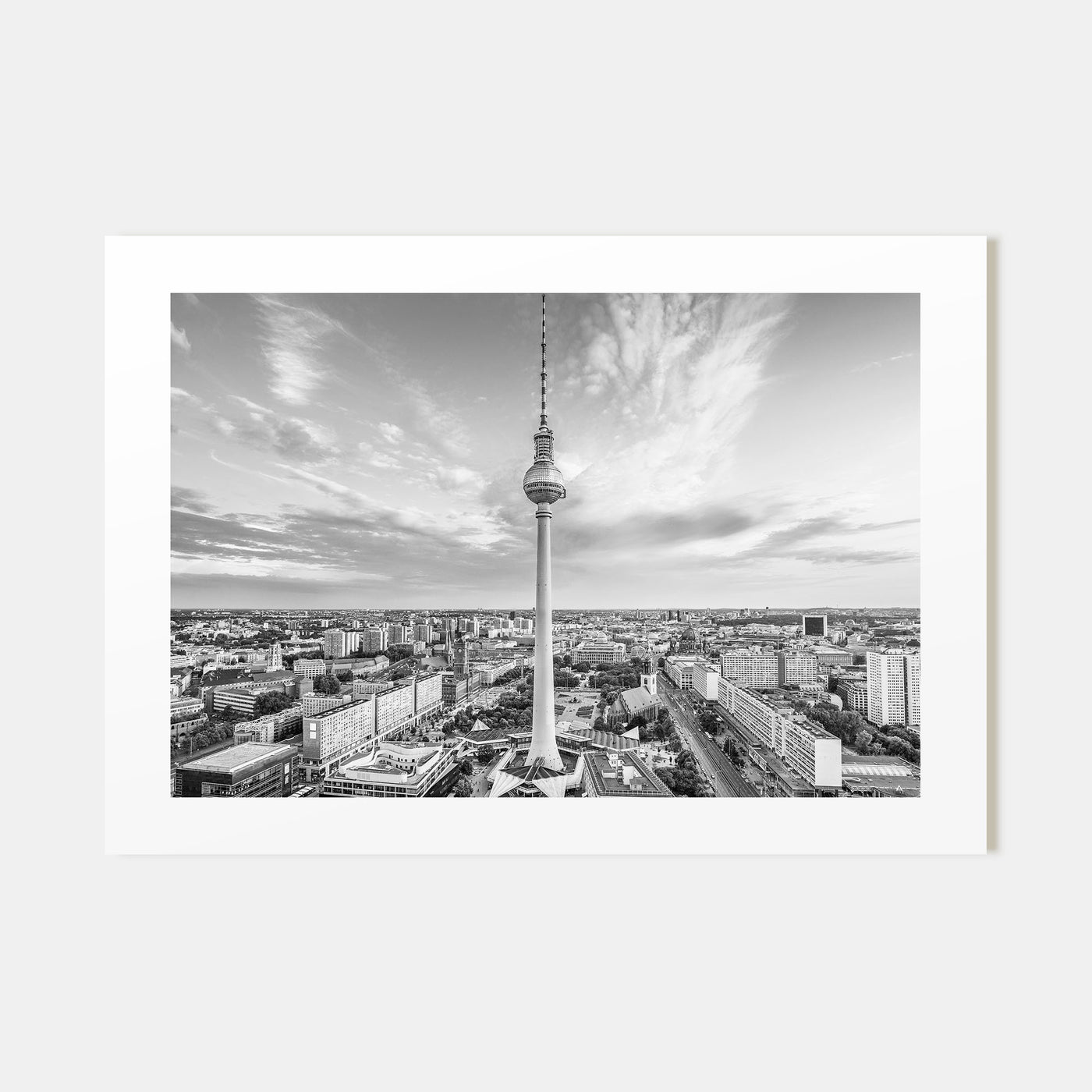 Berlin Landscape B&W Poster