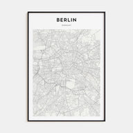 Berlin Map Portrait Poster