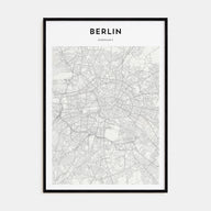 Berlin Map Portrait Poster