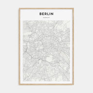 Berlin Map Portrait Poster