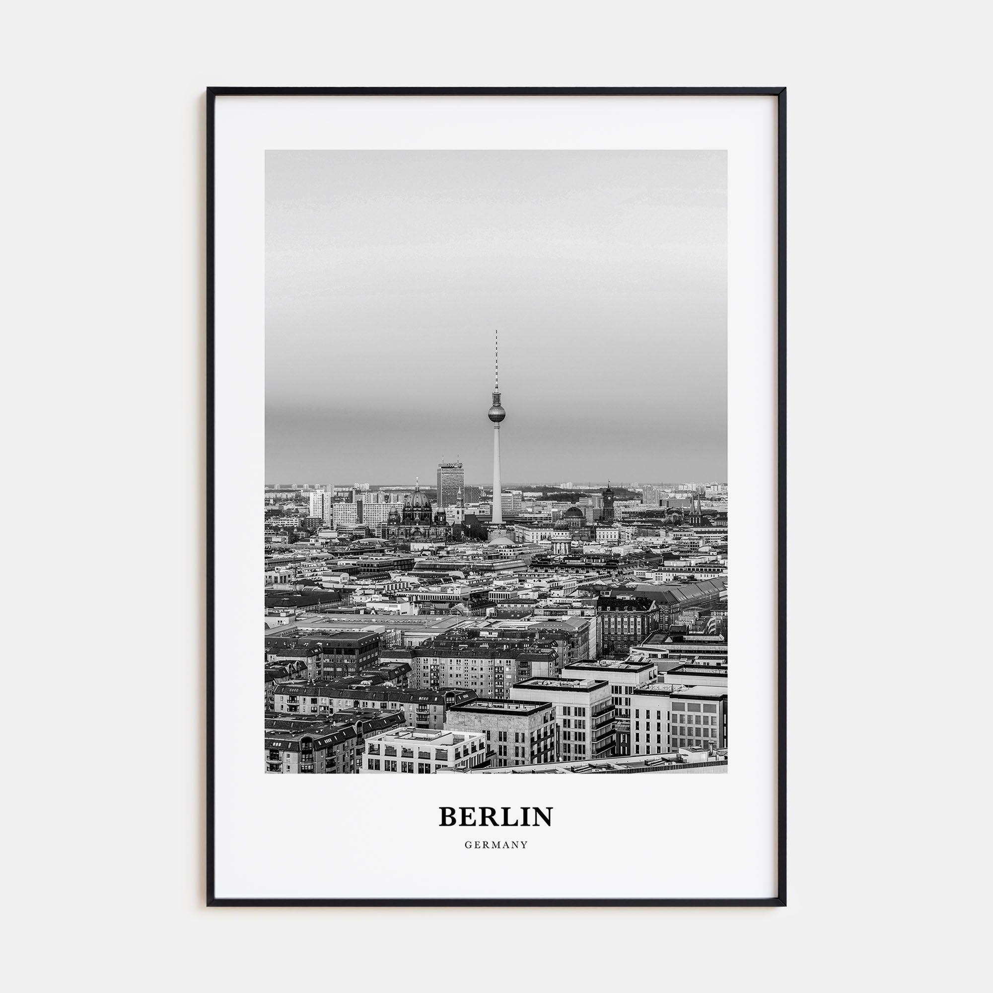 Berlin Portrait B&W No 1 Poster