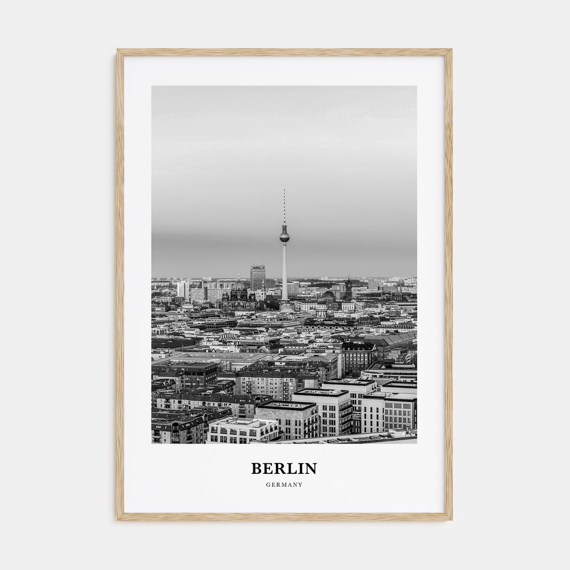 Berlin Portrait B&W No 1 Poster
