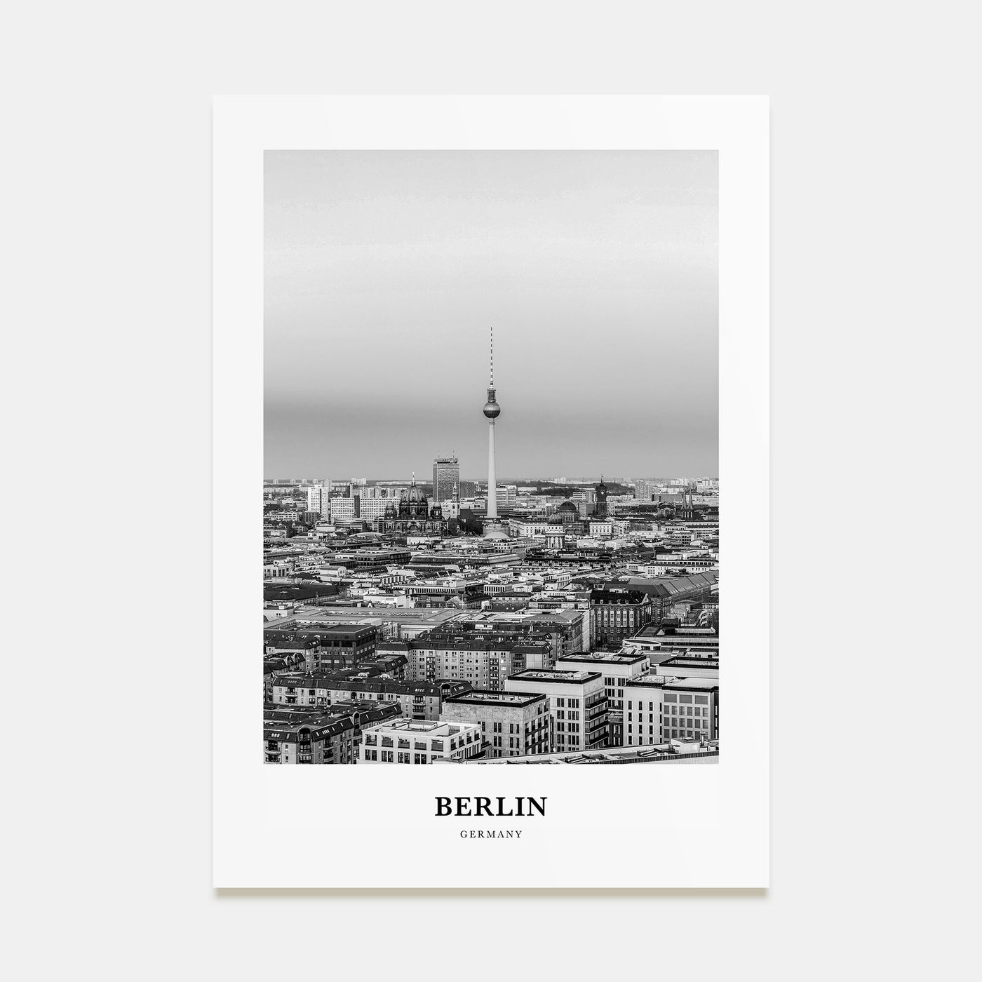 Berlin Portrait B&W No 1 Poster