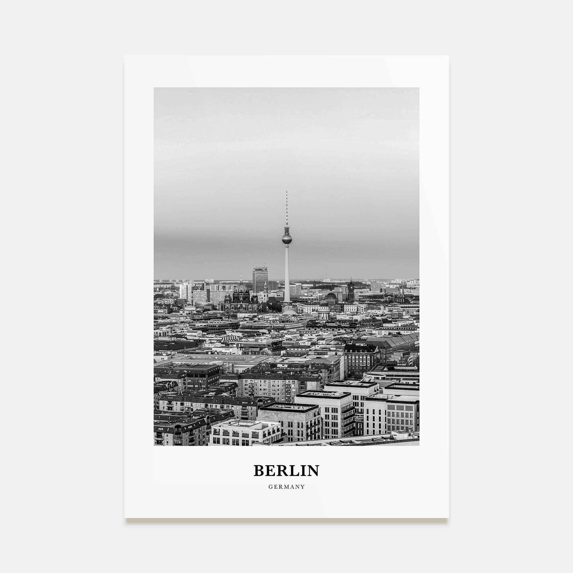 Berlin Portrait B&W No 1 Poster