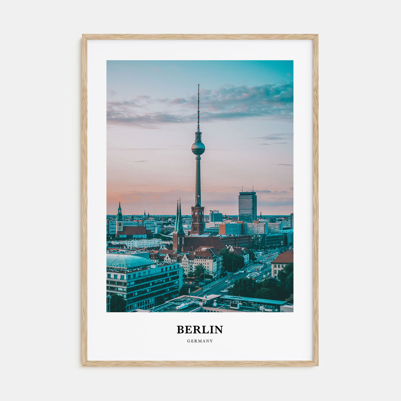Berlin Portrait Color Poster