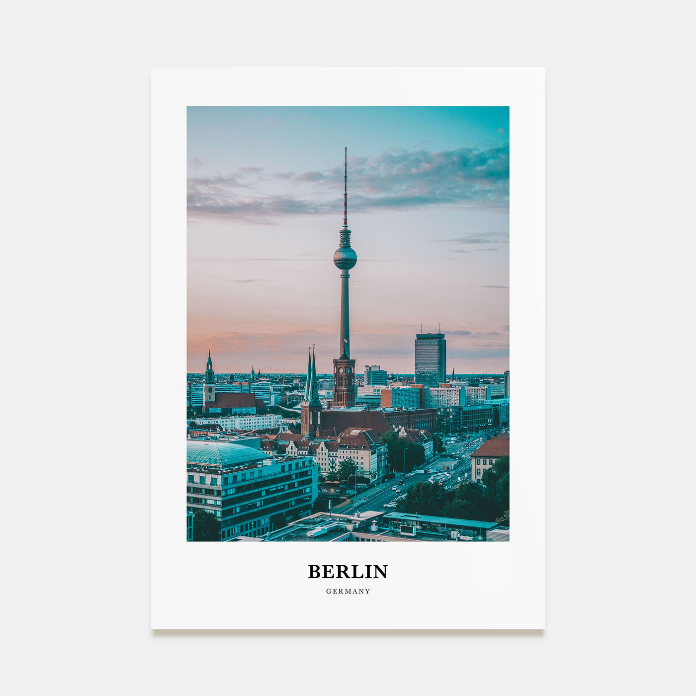 Berlin Portrait Color Poster