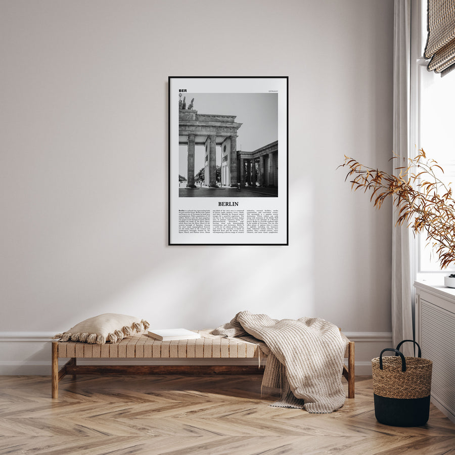 Berlin Travel B&W No 1 Poster