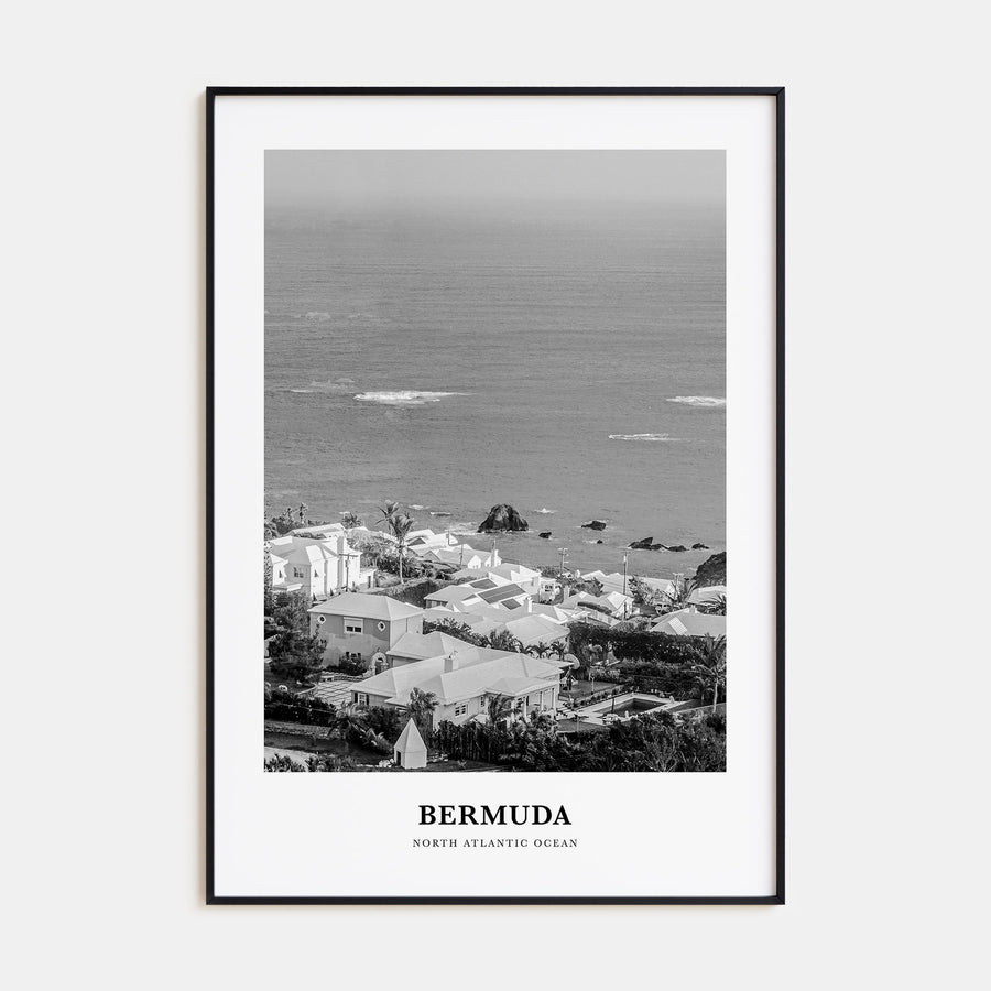Bermuda Portrait B&W Poster