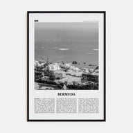 Bermuda Travel B&W Poster