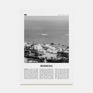 Bermuda Travel B&W Poster