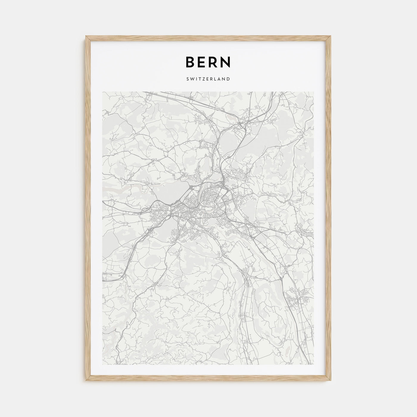 Bern Map Portrait Poster