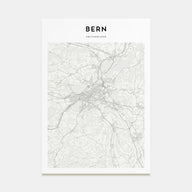 Bern Map Portrait Poster