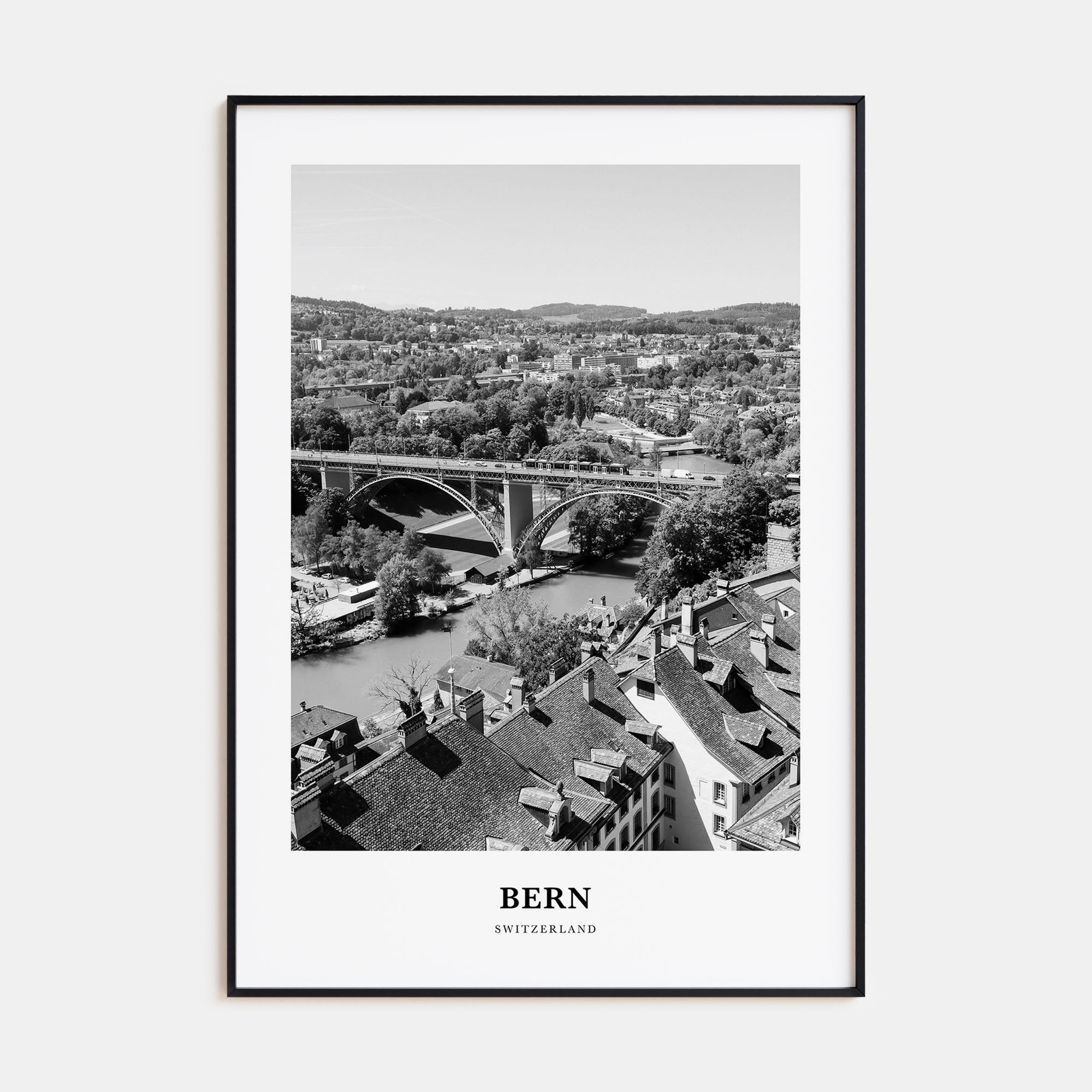 Bern Portrait B&W Poster