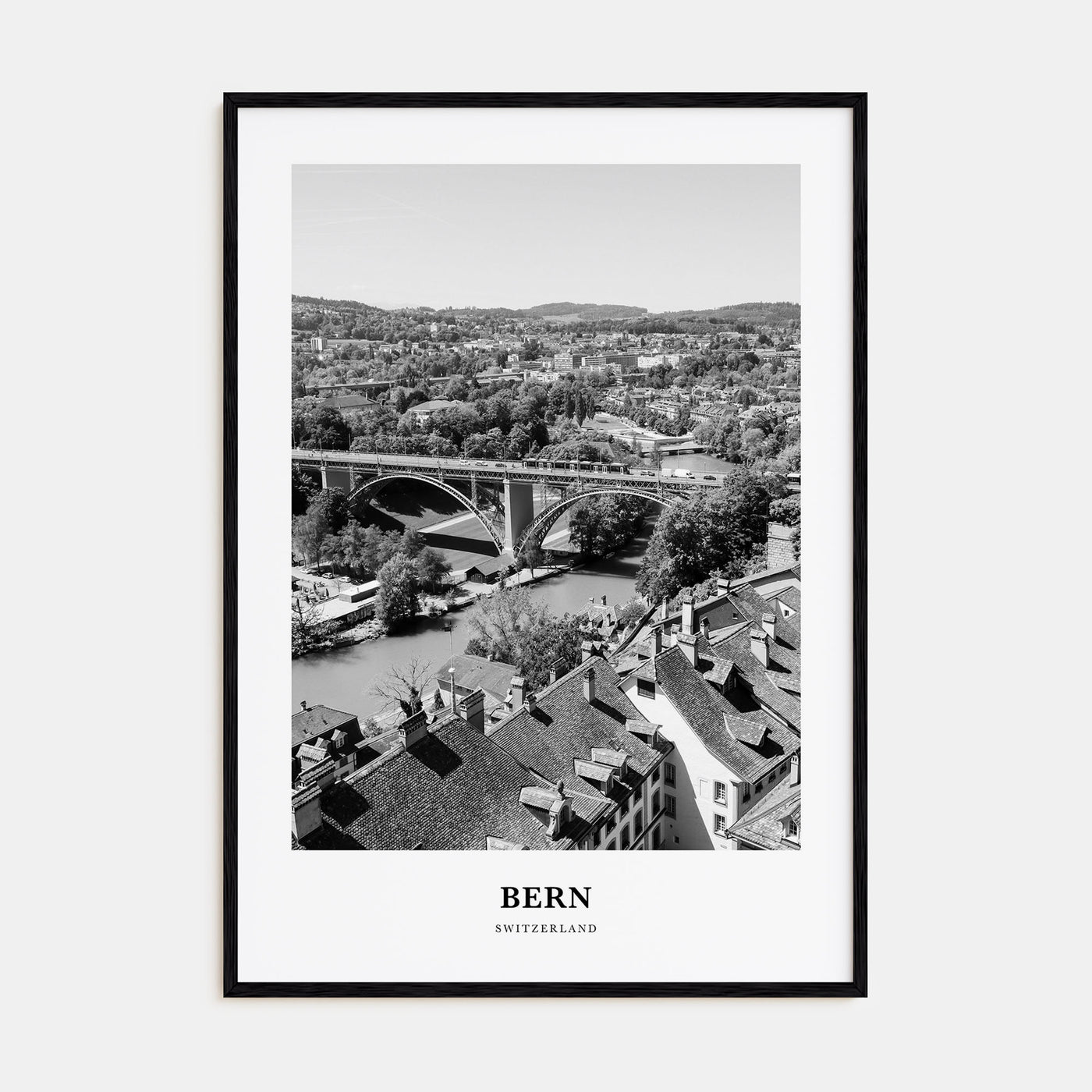 Bern Portrait B&W Poster