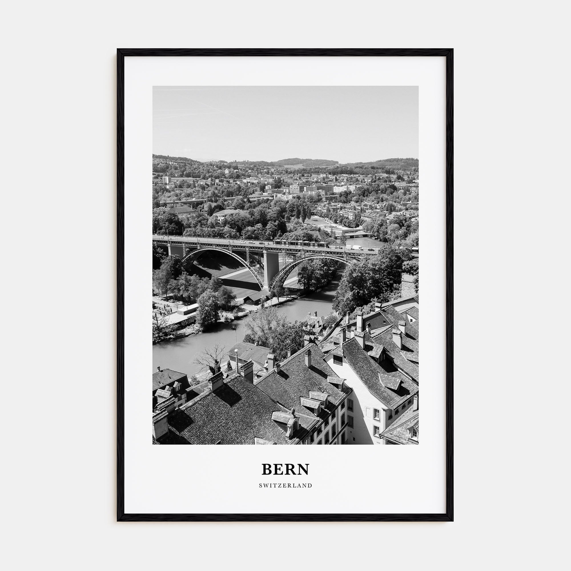 Bern Portrait B&W Poster