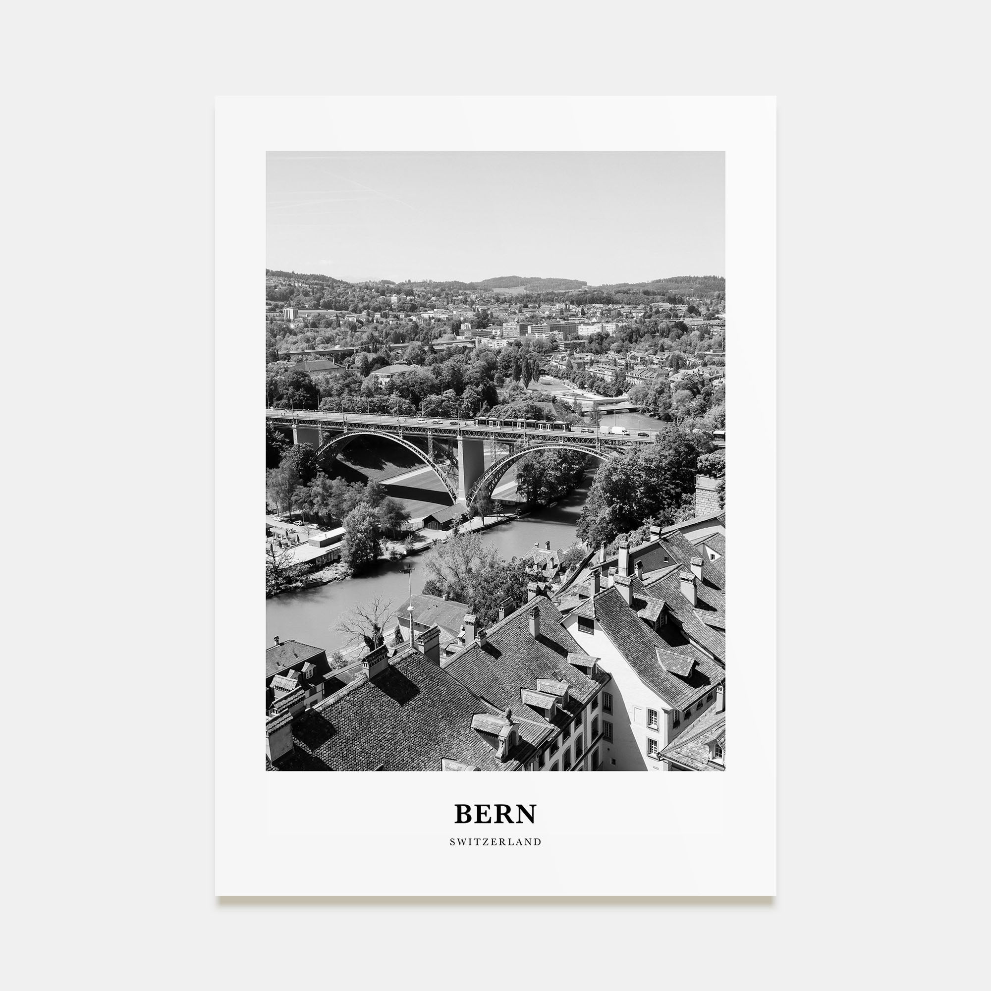 Bern Portrait B&W Poster