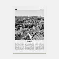 Bern Travel B&W Poster