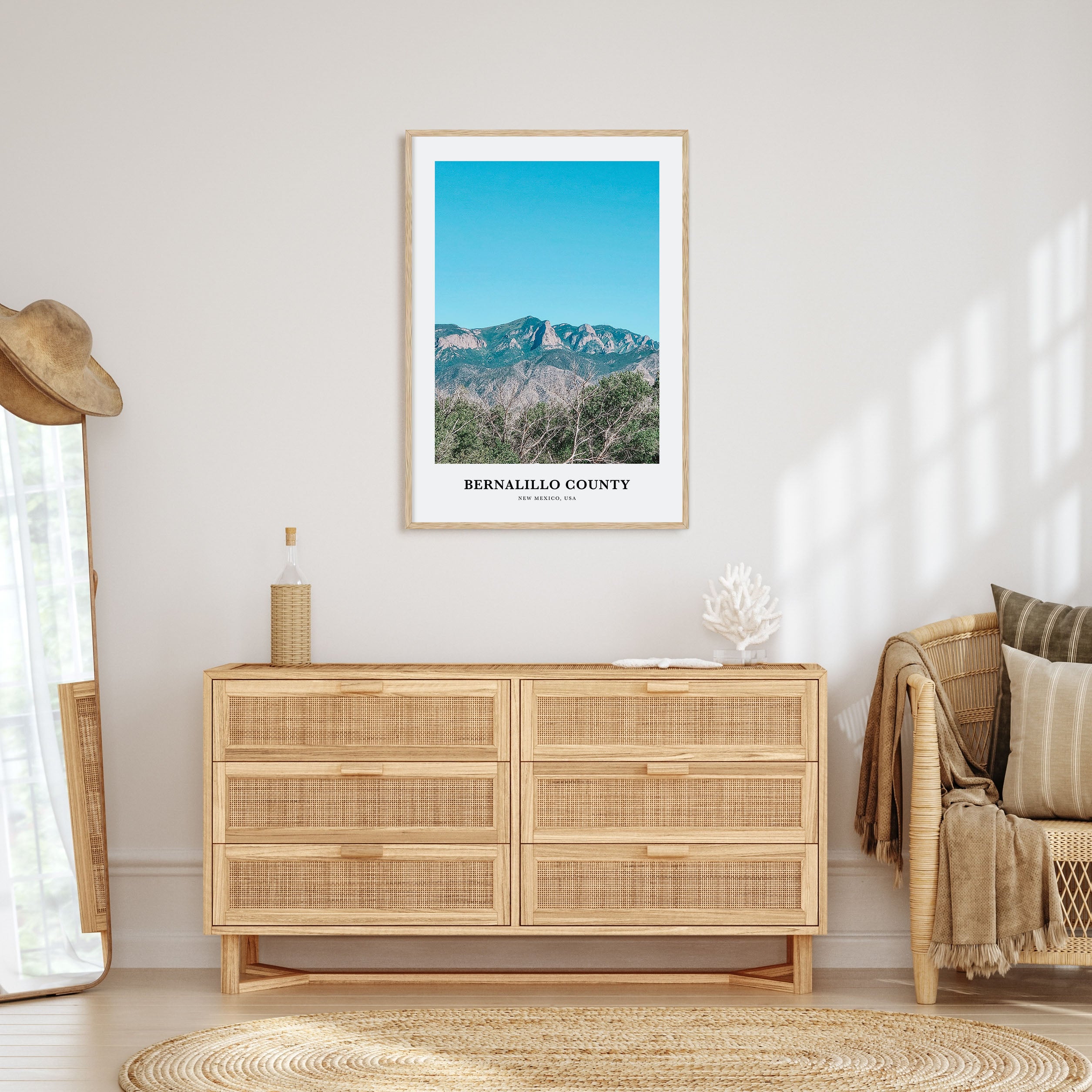 Bernalillo County Portrait Color Poster