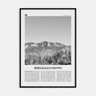 Bernalillo County Travel B&W Poster
