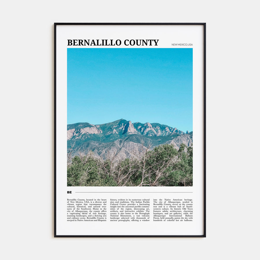 Bernalillo County Travel Color Poster