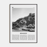 Besançon Travel B&W Poster