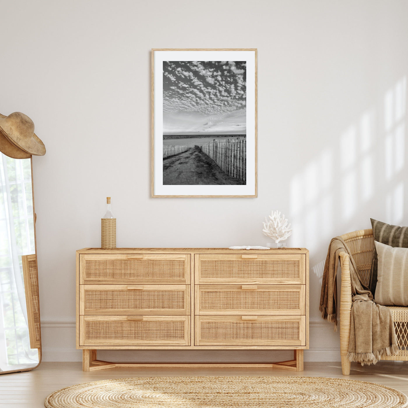 Bethany Beach Photo B&W Poster