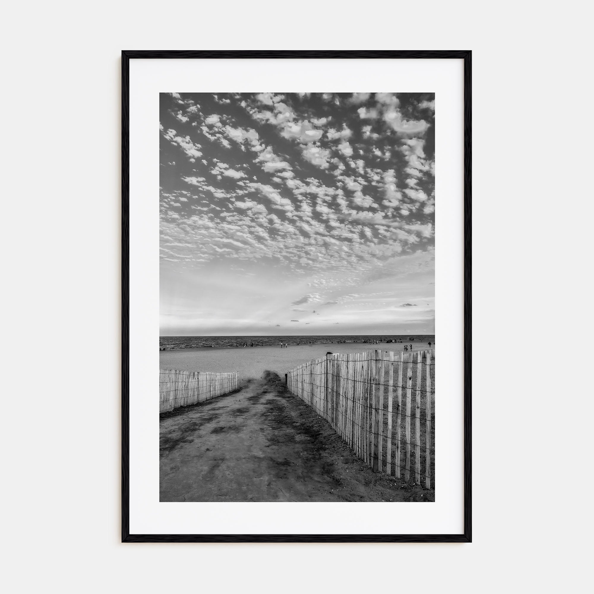 Bethany Beach Photo B&W Poster