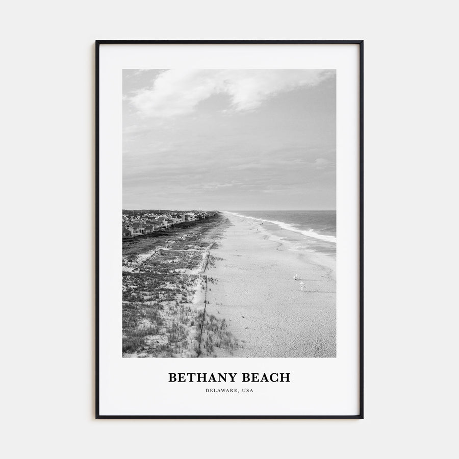 Bethany Beach Portrait B&W Poster