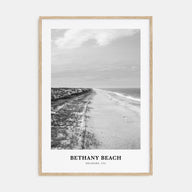 Bethany Beach Portrait B&W Poster