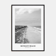 Bethany Beach Portrait B&W Poster