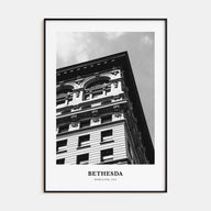 Bethesda Portrait B&W Poster