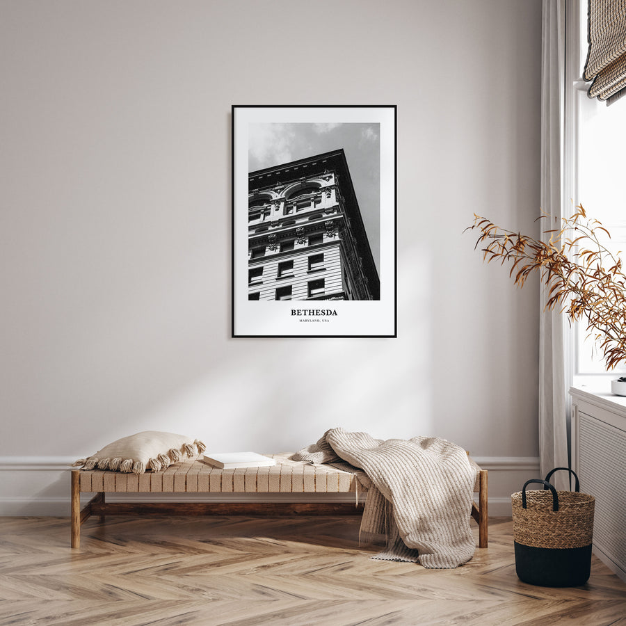 Bethesda Portrait B&W Poster