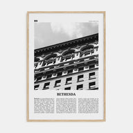 Bethesda Travel B&W Poster