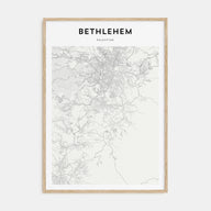 Bethlehem, Palestine Map Portrait Poster