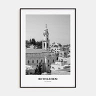 Bethlehem, Palestine Portrait B&W Poster