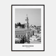 Bethlehem, Palestine Portrait B&W Poster