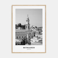 Bethlehem, Palestine Portrait B&W Poster