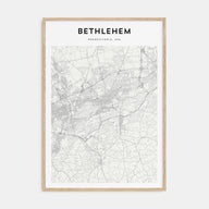 Bethlehem, Pennsylvania Map Portrait Poster