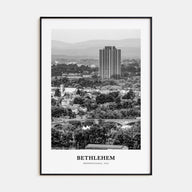 Bethlehem, Pennsylvania Portrait B&W Poster