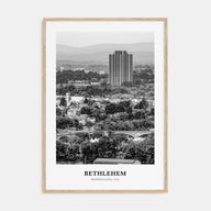 Bethlehem, Pennsylvania Portrait B&W Poster