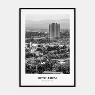 Bethlehem, Pennsylvania Portrait B&W Poster