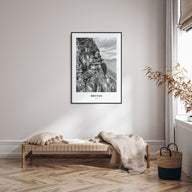 Bhutan Portrait B&W Poster