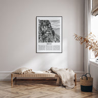 Bhutan Travel B&W Poster