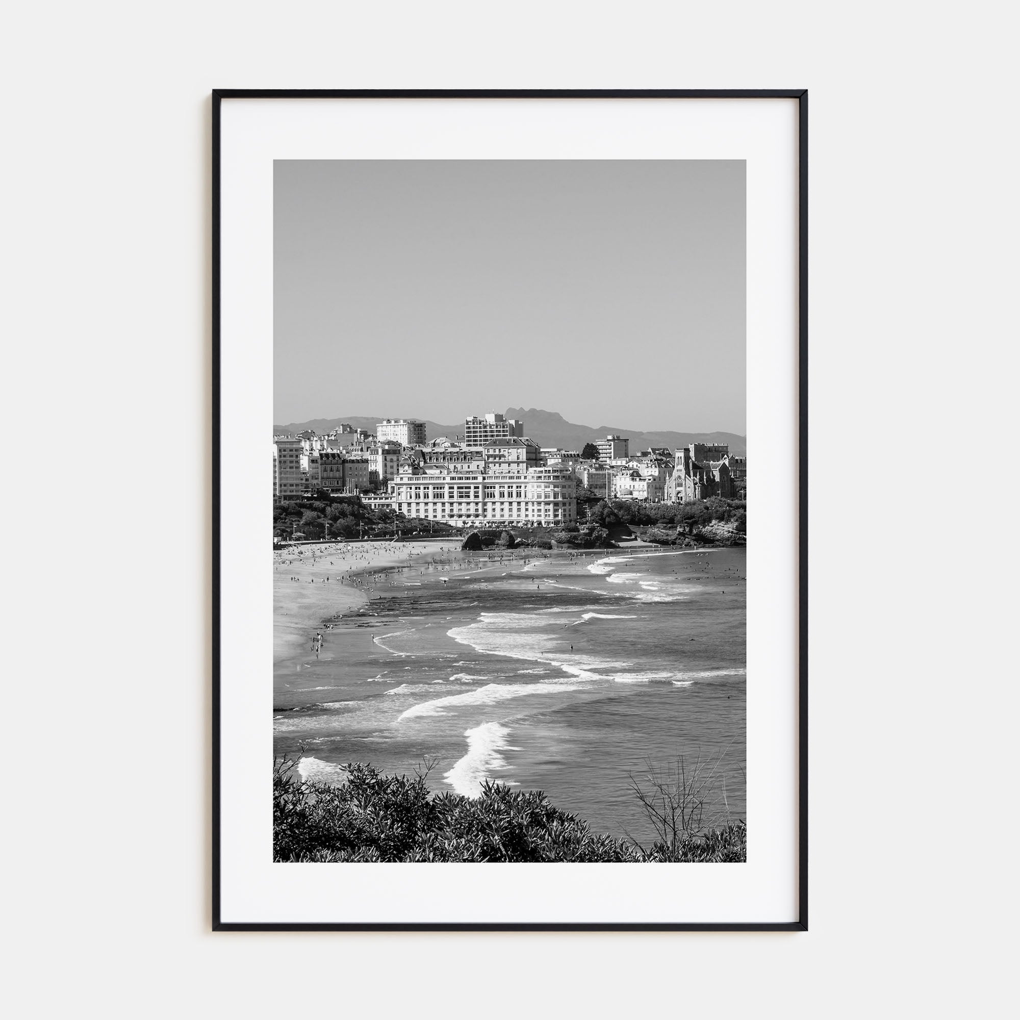 Biarritz Photo B&W Poster