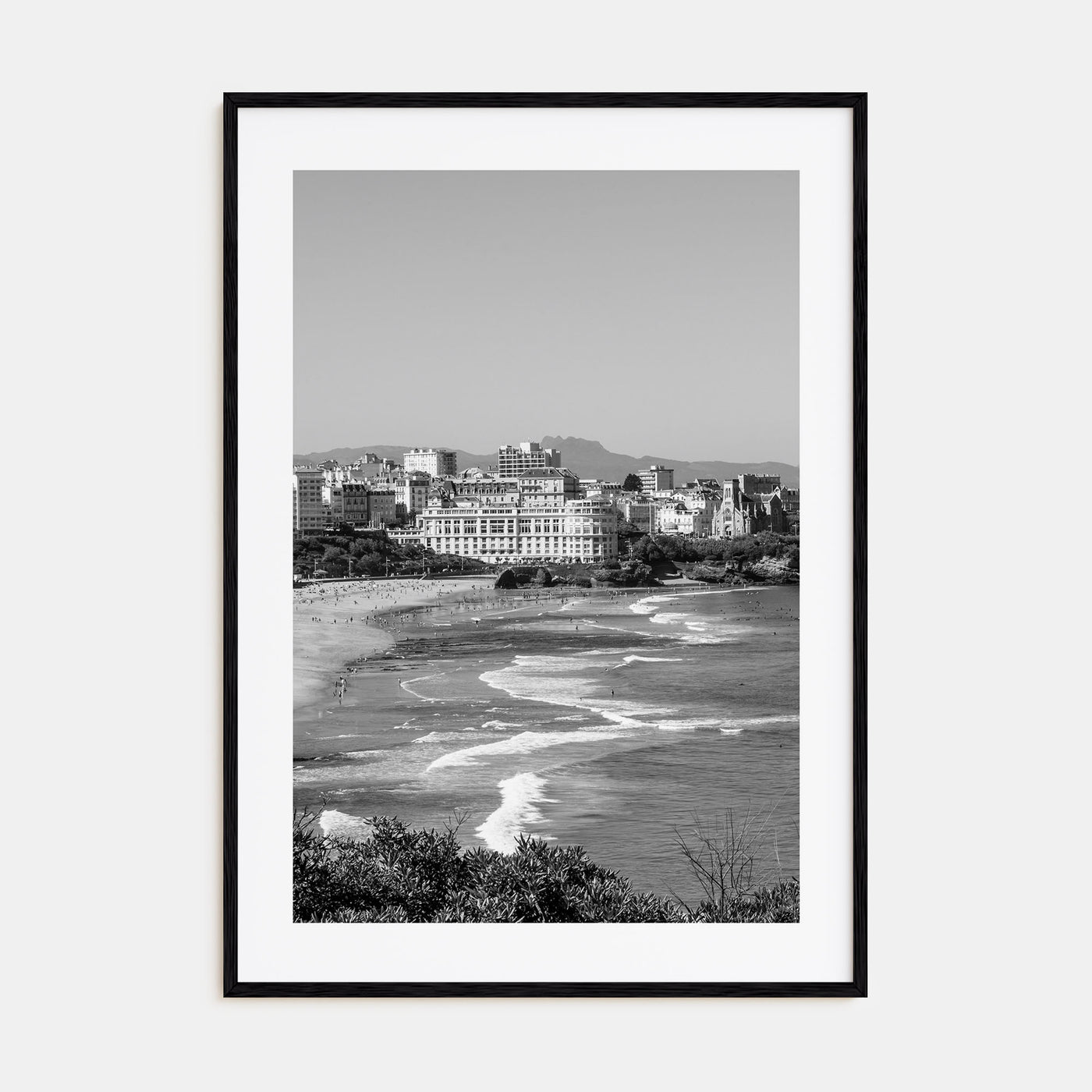 Biarritz Photo B&W Poster